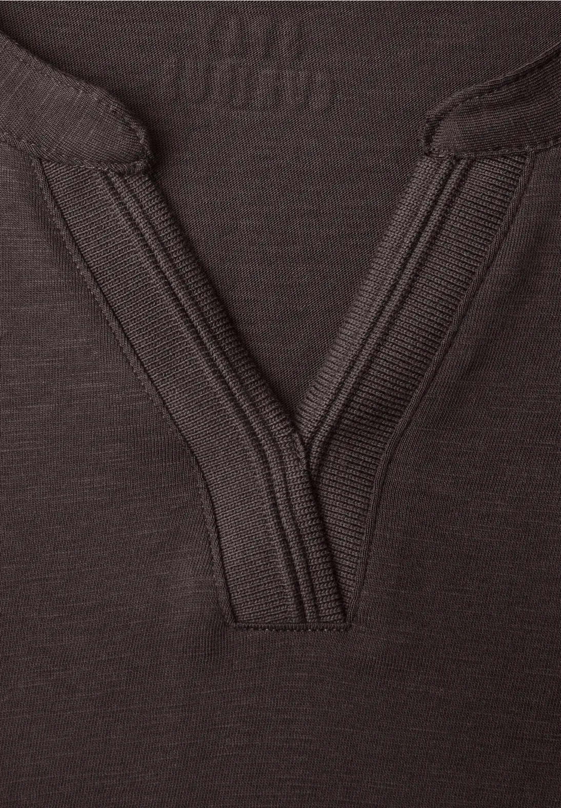 Cecil Shirt mit Schlitz - Truffle Brown