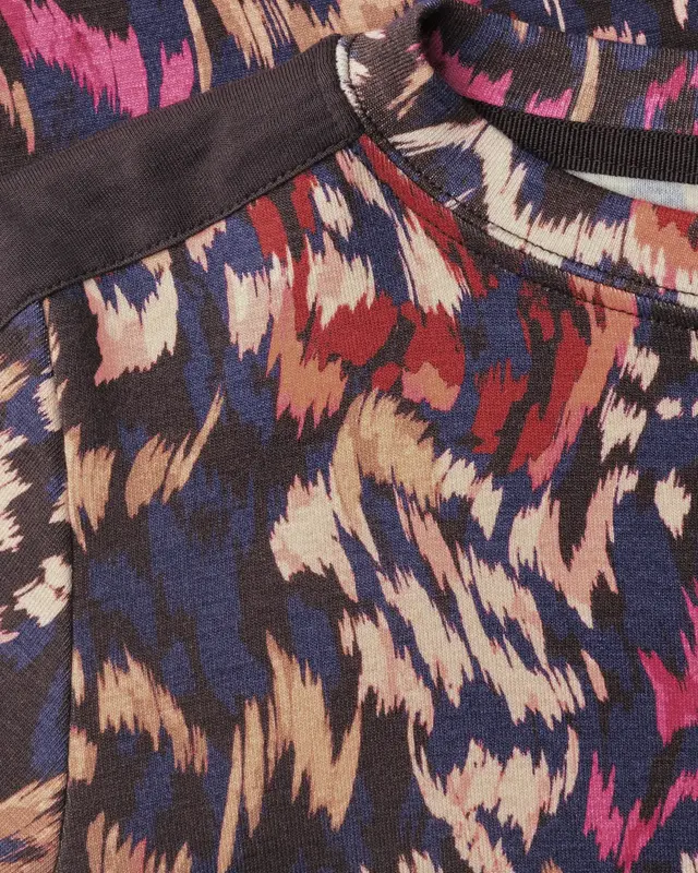 Cecil Longsleeve with Print - Truffle Brown