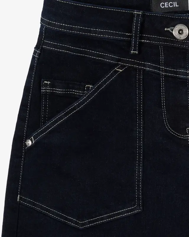 Cecil Barrel Leg Jeans - Rinsed Wash