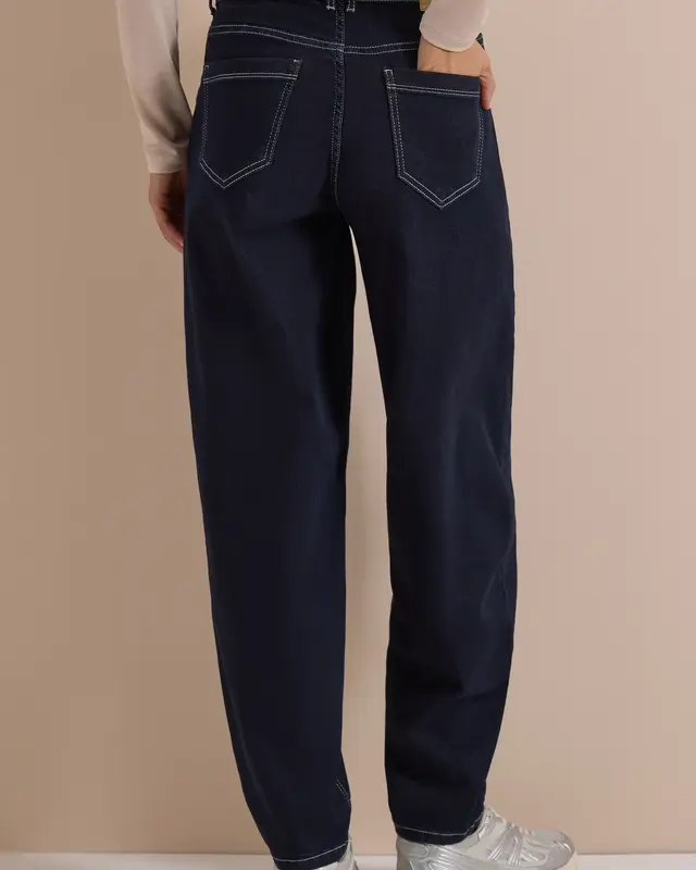 Cecil Barrel Leg Jeans - Rinsed Wash