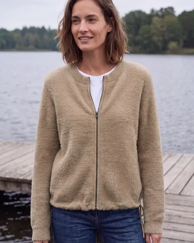Cecil Weicher Cardigan - Creamy Mocha Melange