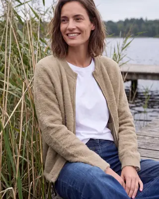 Cecil Soft Cardigan - Creamy Mocha Melange