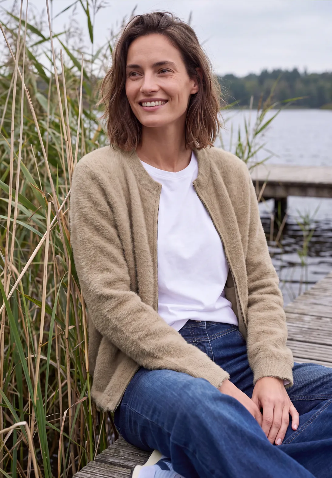 Cecil Weicher Cardigan - Creamy Mocha Melange