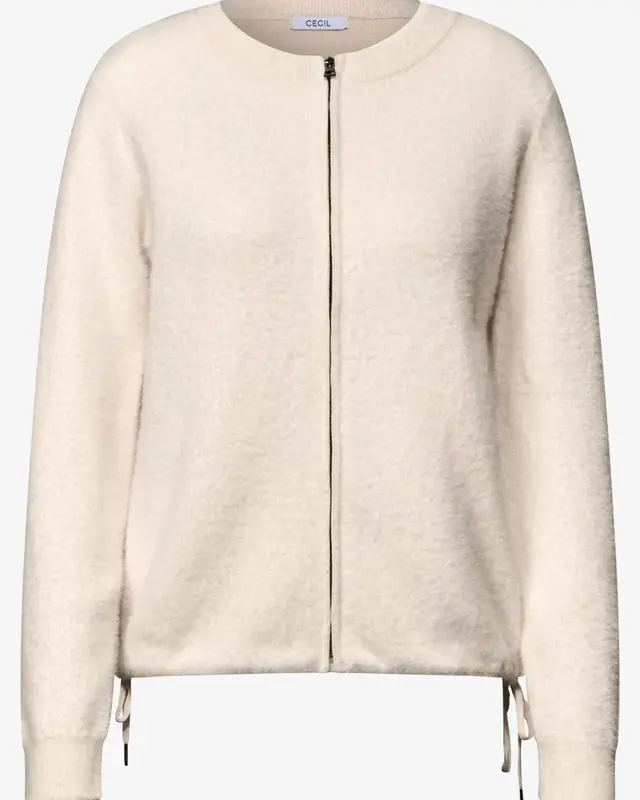 Cecil Zacht Vest - Oat Milk Beige Melange