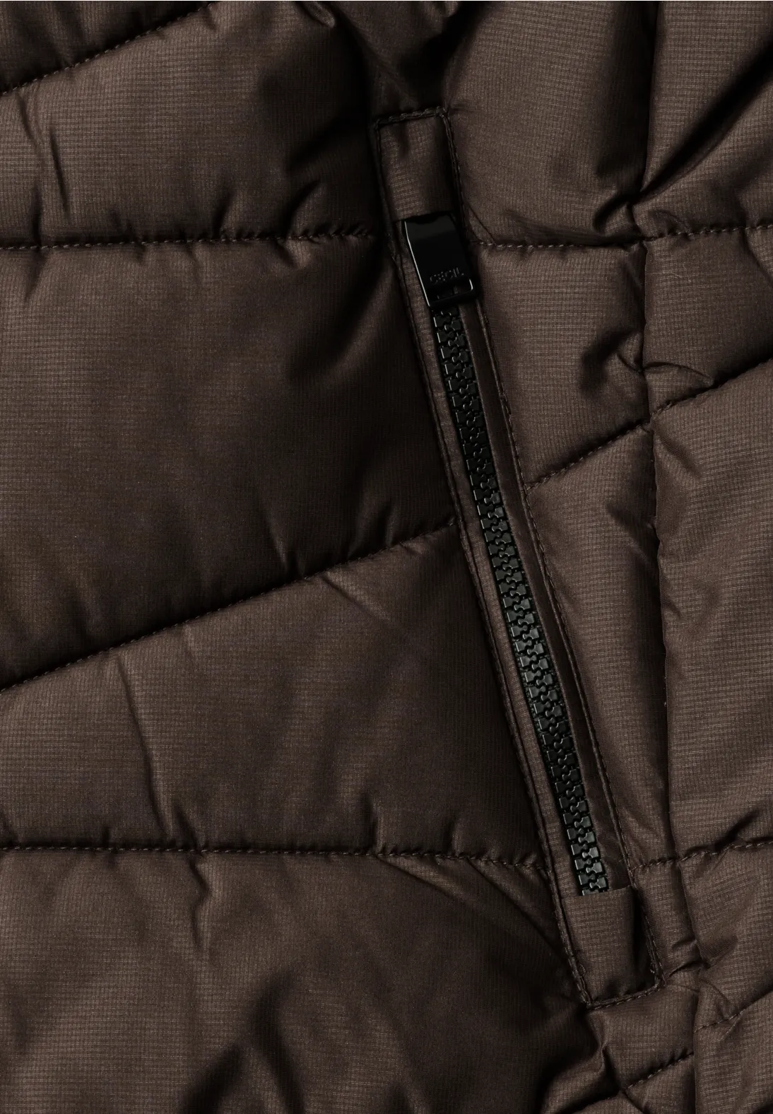Cecil Quilted Jacket - Chocolate Sauce Brown