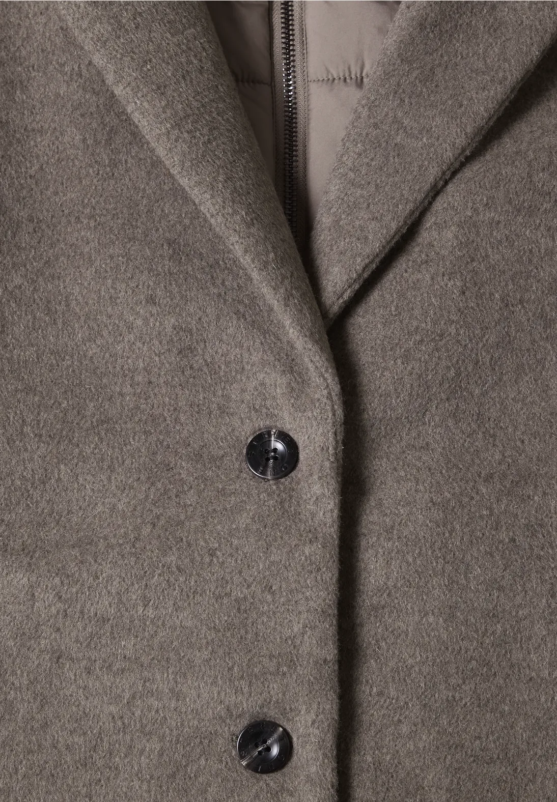 Street One Coat with Hood Insert - Muddy Mocha Melange