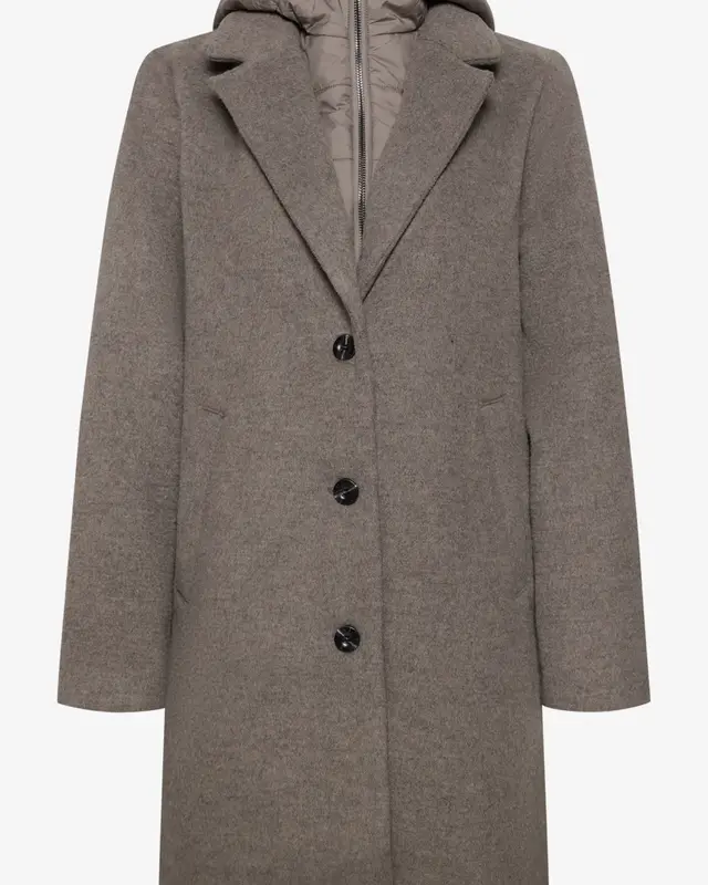 Street One Coat with Hood Insert - Muddy Mocha Melange