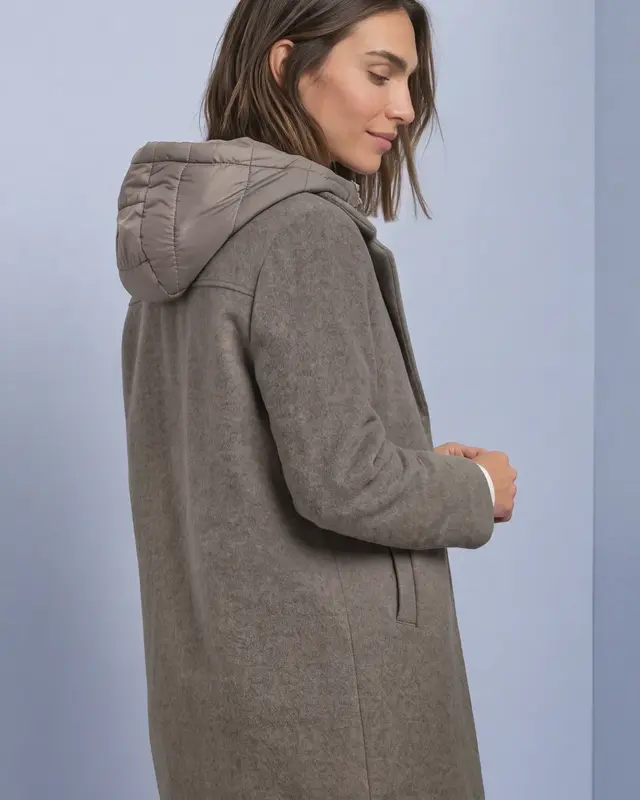 Street One Coat with Hood Insert - Muddy Mocha Melange