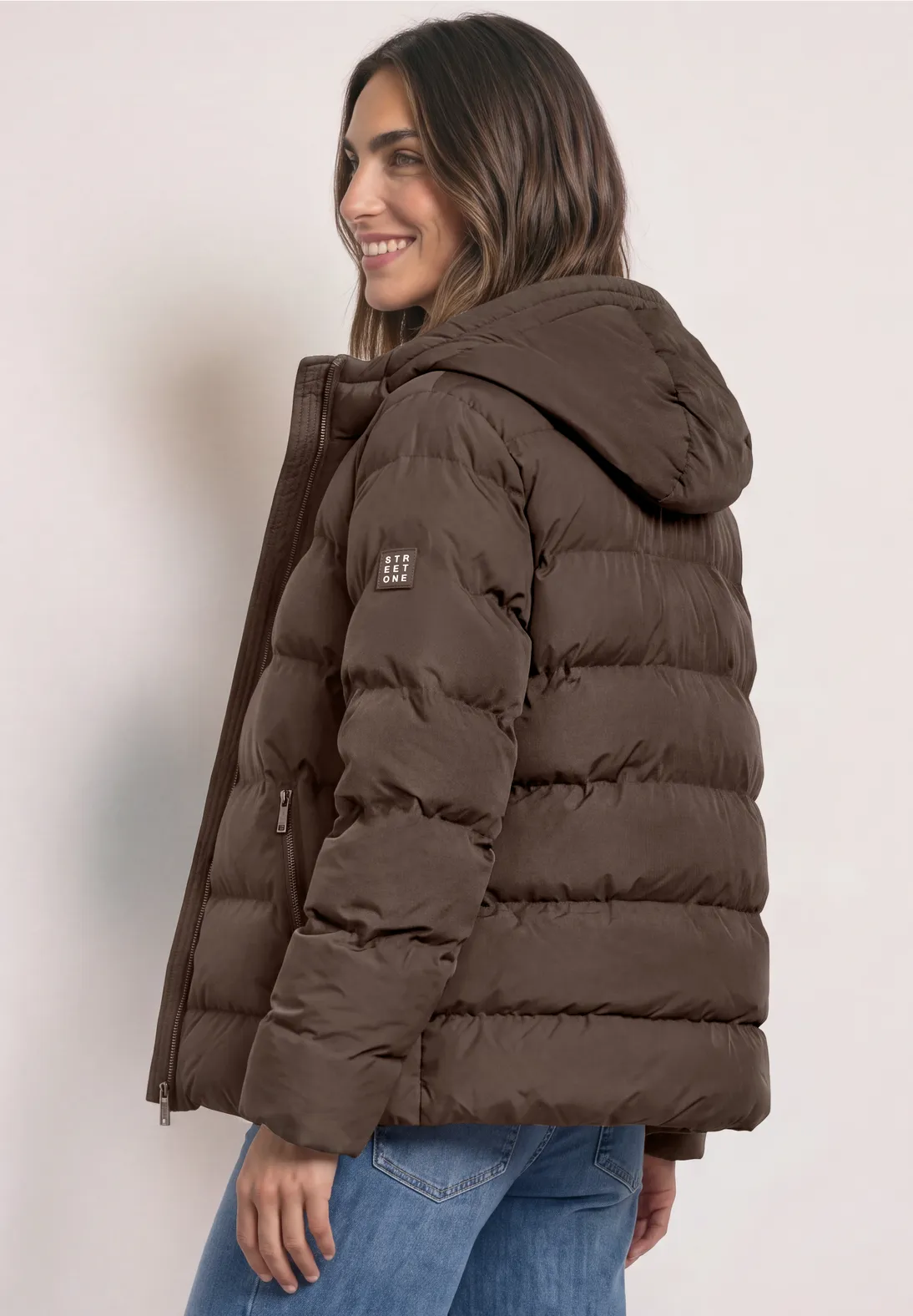 Street One Short Jacket - Auburn Brown
