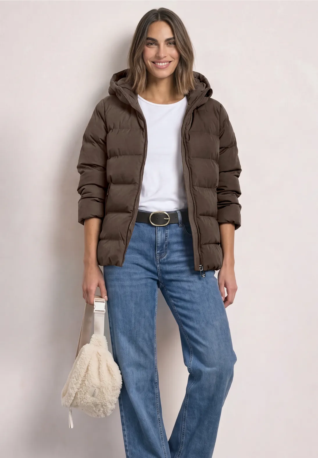 Street One Short Jacket - Auburn Brown