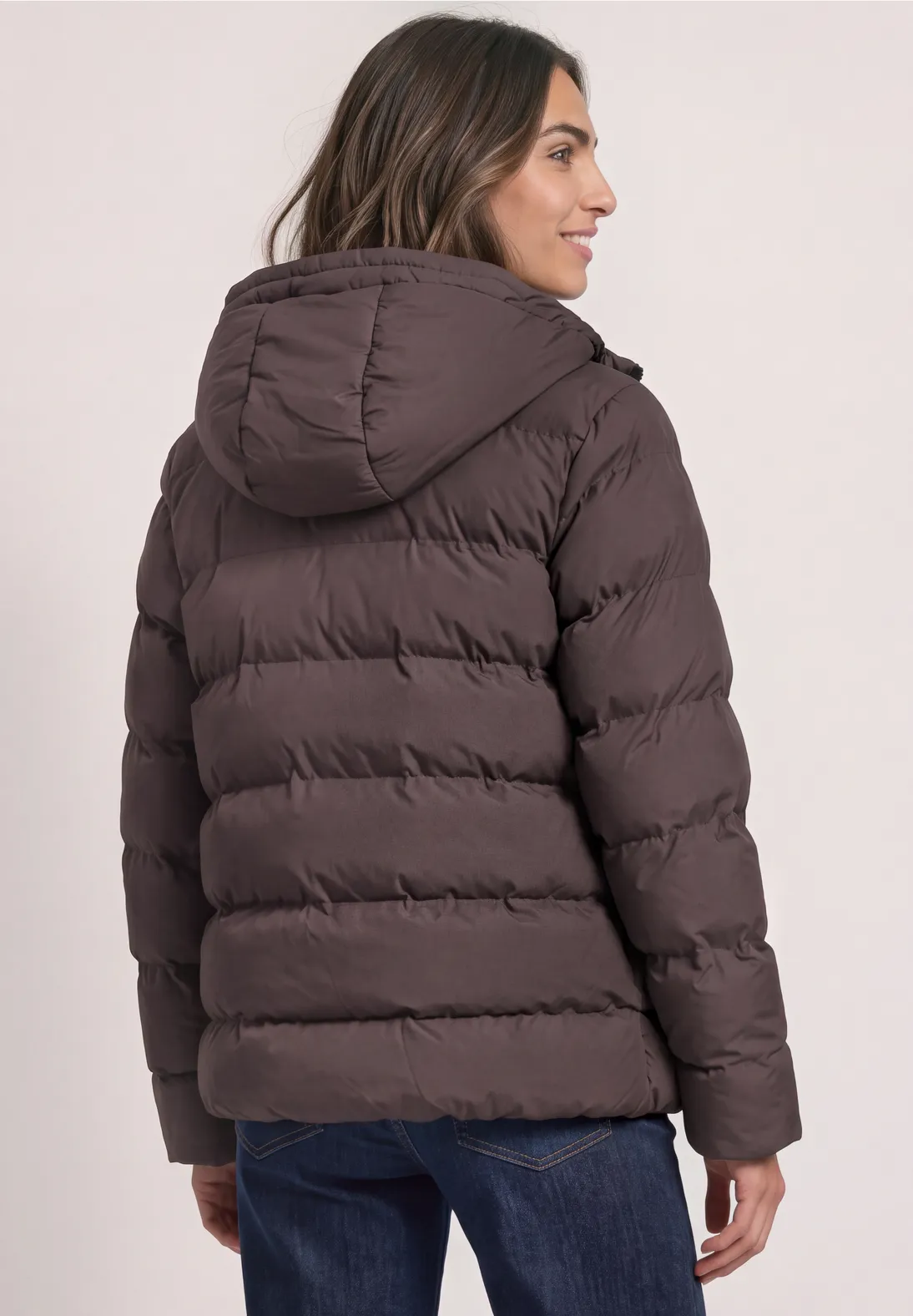 Street One Short Jacket - Plummy Brown
