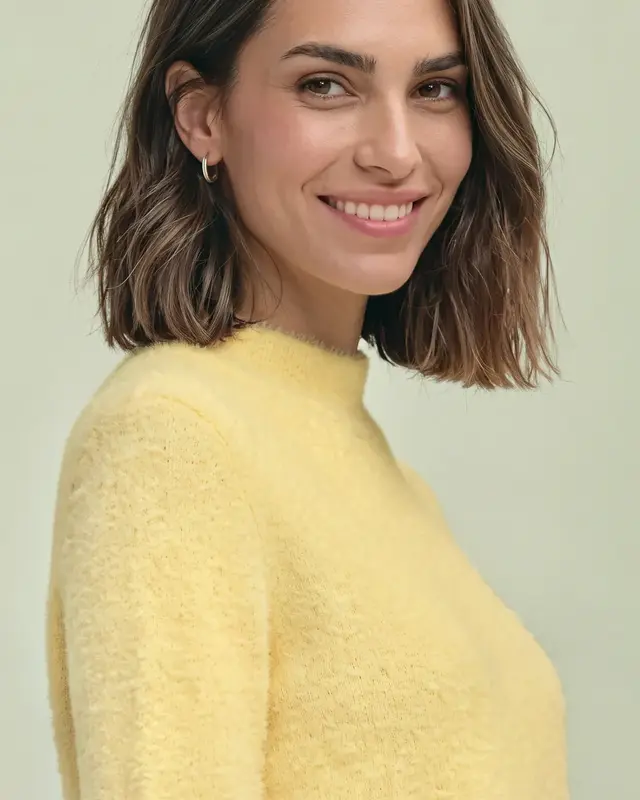 Street One Shirt mit Rollkragen - Sunbeam Yellow
