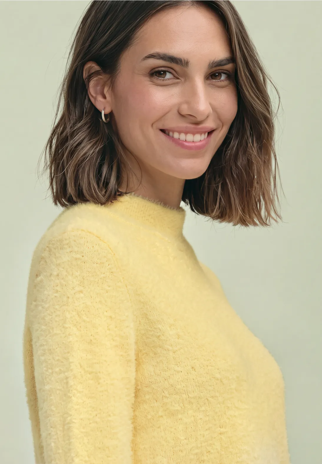 Street One Shirt mit Rollkragen - Sunbeam Yellow