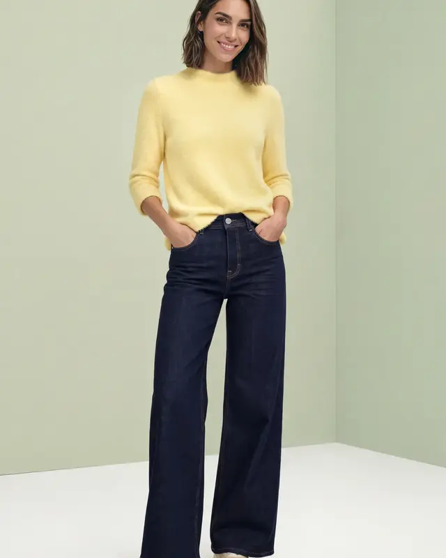 Street One Shirt with Turtleneck - Sunbeam Yellow