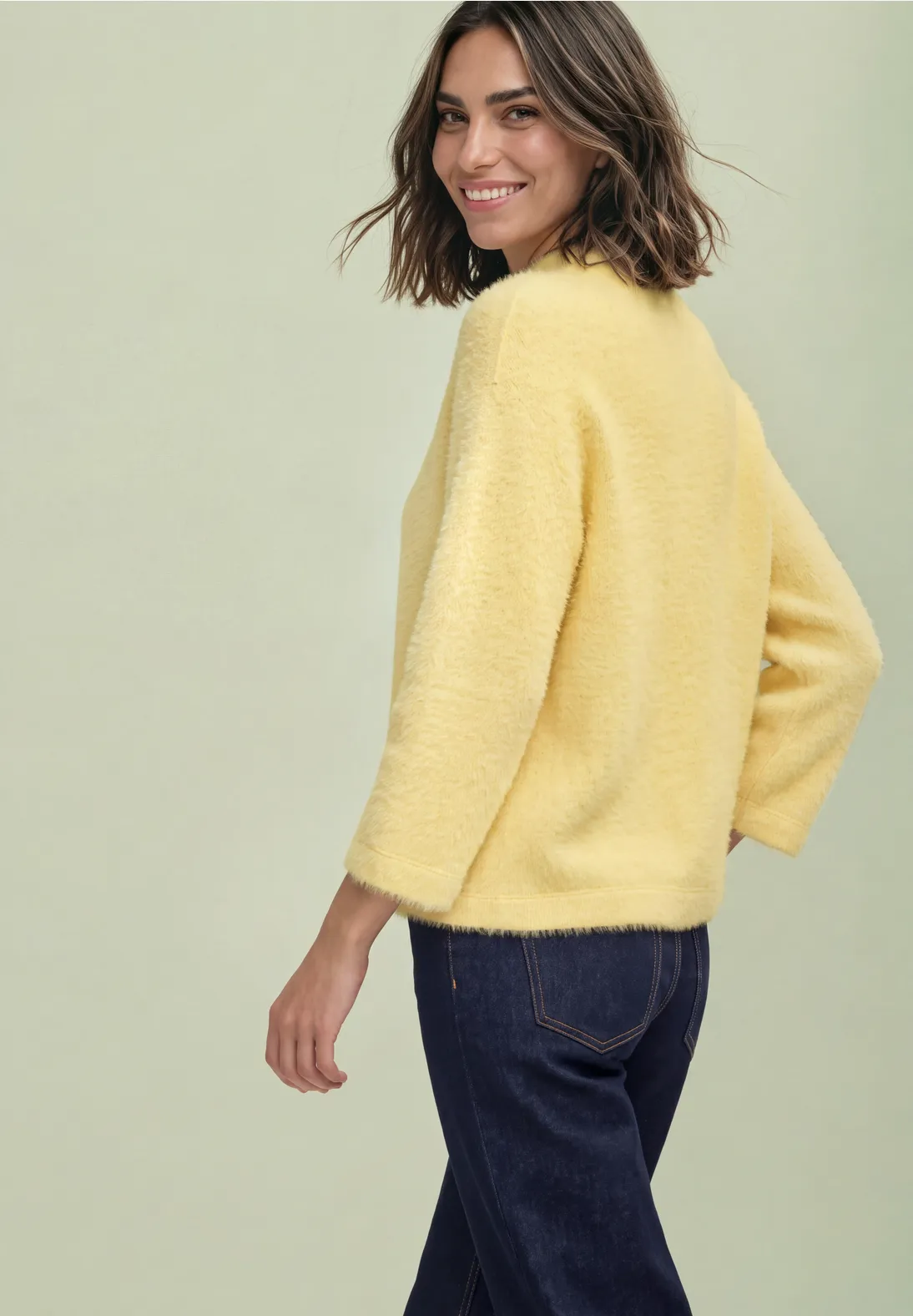 Street One Shirt met Col - Sunbeam Yellow