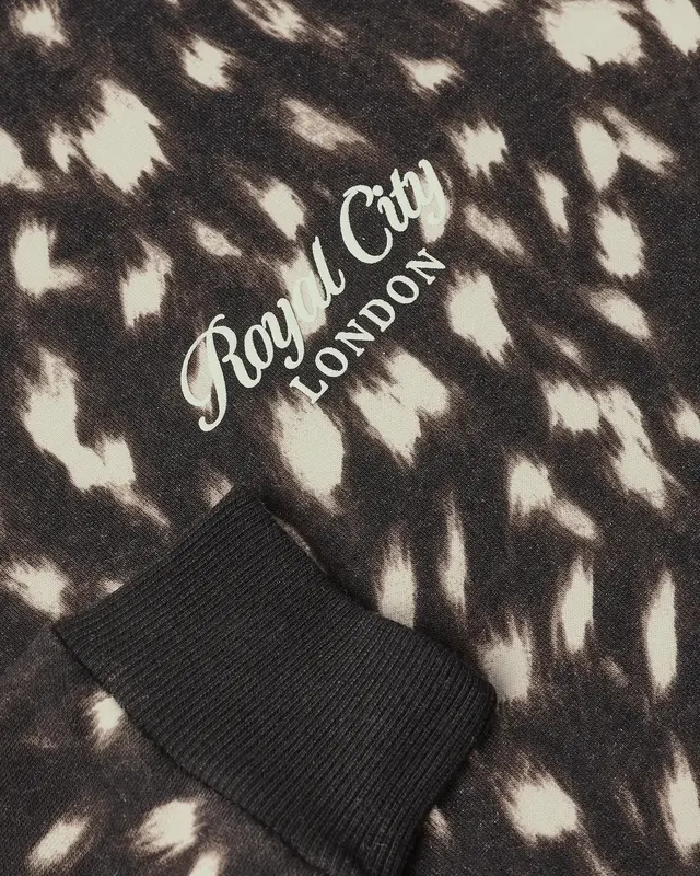 Street One Sweatshirt with Deer Print - Black