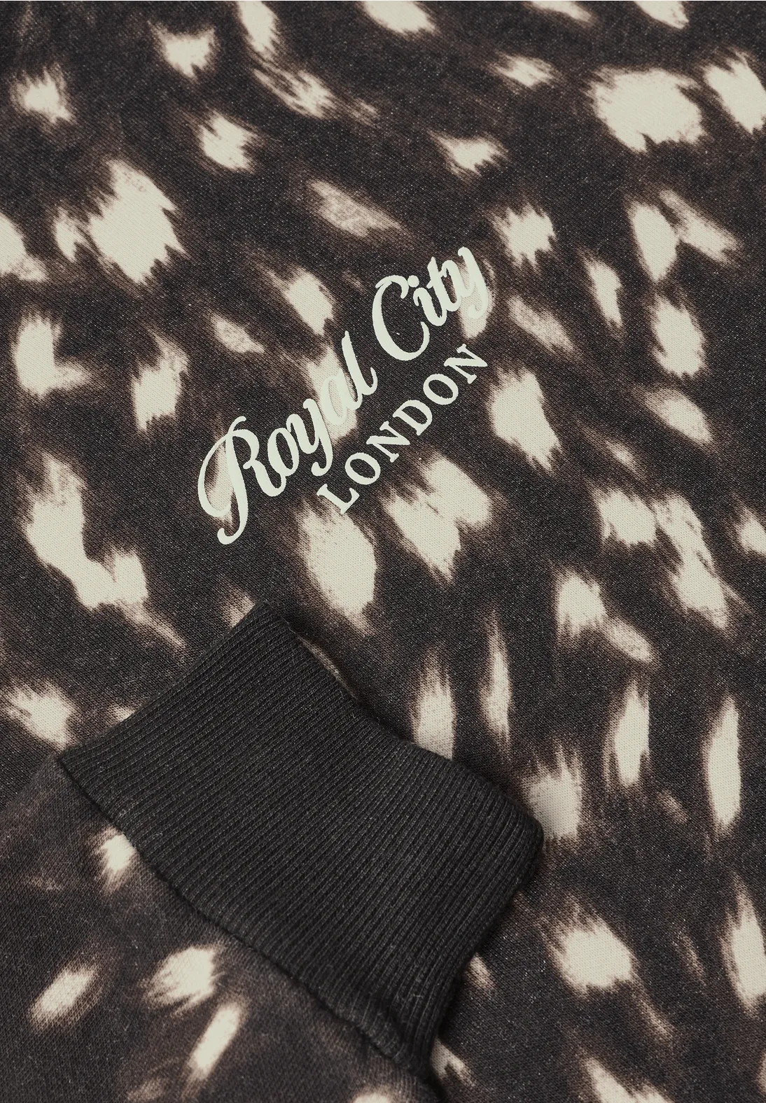 Street One Sweatshirt with Deer Print - Black