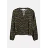 Print Blouse - Olive Green