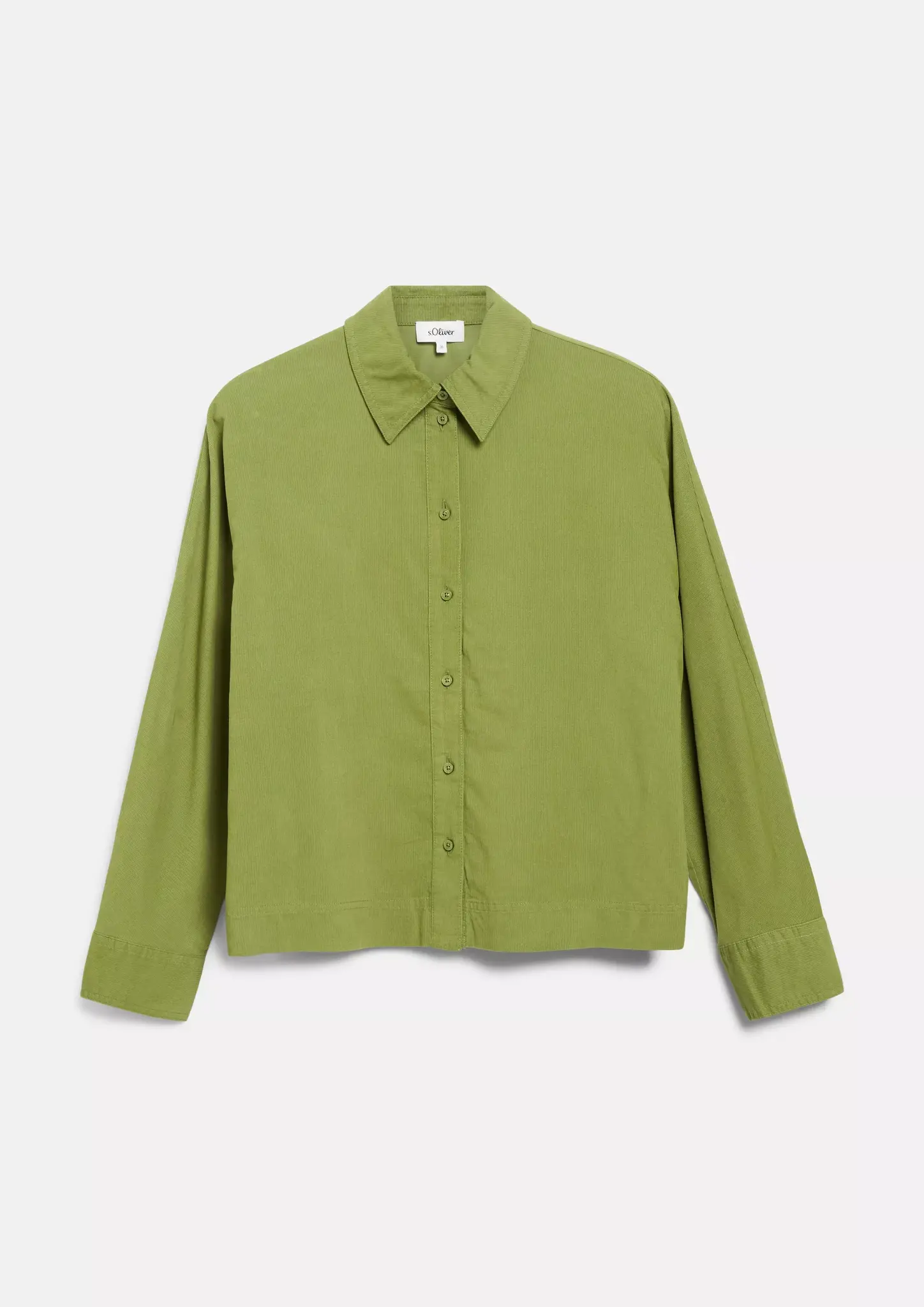 S. Oliver Babycord Bluse - Guacamole
