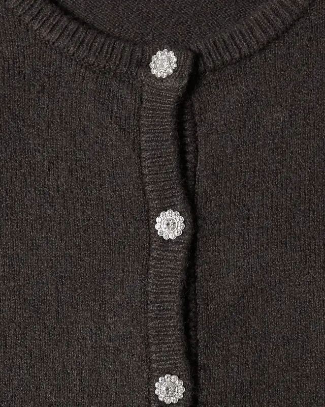 Street One Cardigan - Black Coffee Melange