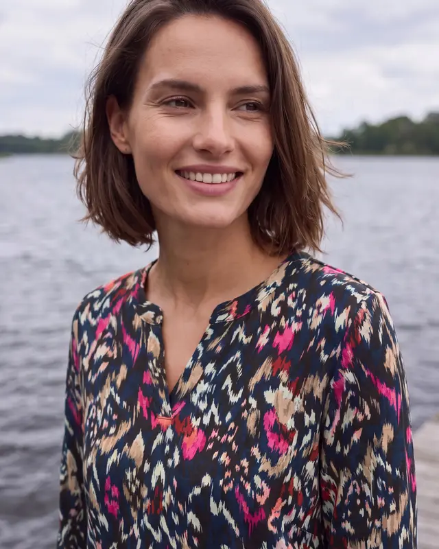 Cecil Tuniek Shirt met Print - Truffle Brown