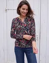 Cecil Tunic Shirt with Print - Truffle Brown