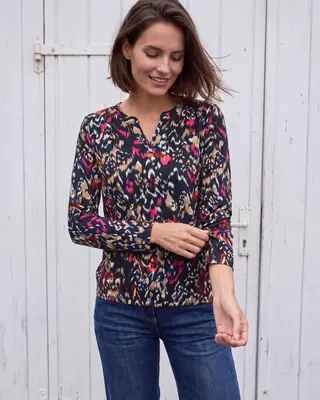 Cecil Tuniek Shirt met Print - Truffle Brown