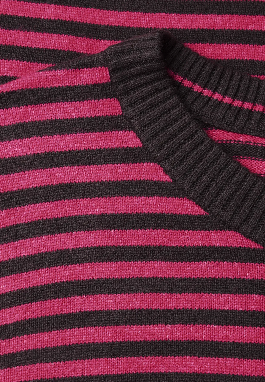 Cecil Pullover mit Streifen - Pink Flash Melange