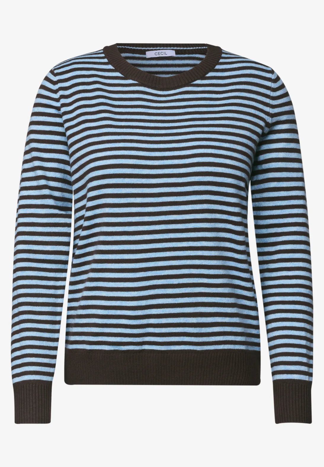 Cecil Jumper with Stripes - Cosmopolitan Blue Melange