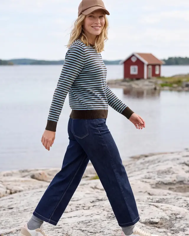 Cecil Pullover mit Streifen - Cosmopolitan Blue Melange