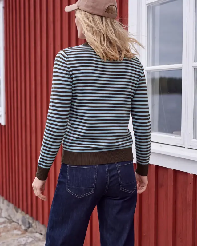 Cecil Pullover mit Streifen - Cosmopolitan Blue Melange