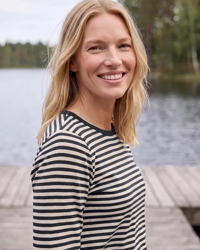Cecil Shirt with Stripes - Urban Dark Blue