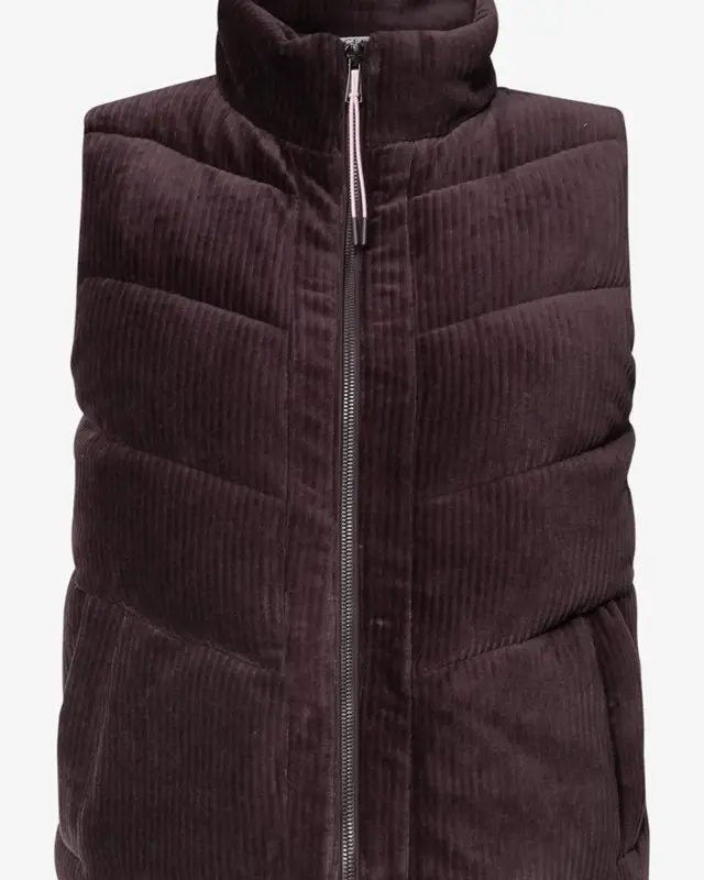 Cecil Corduroy Bodywarmer - Berry Red