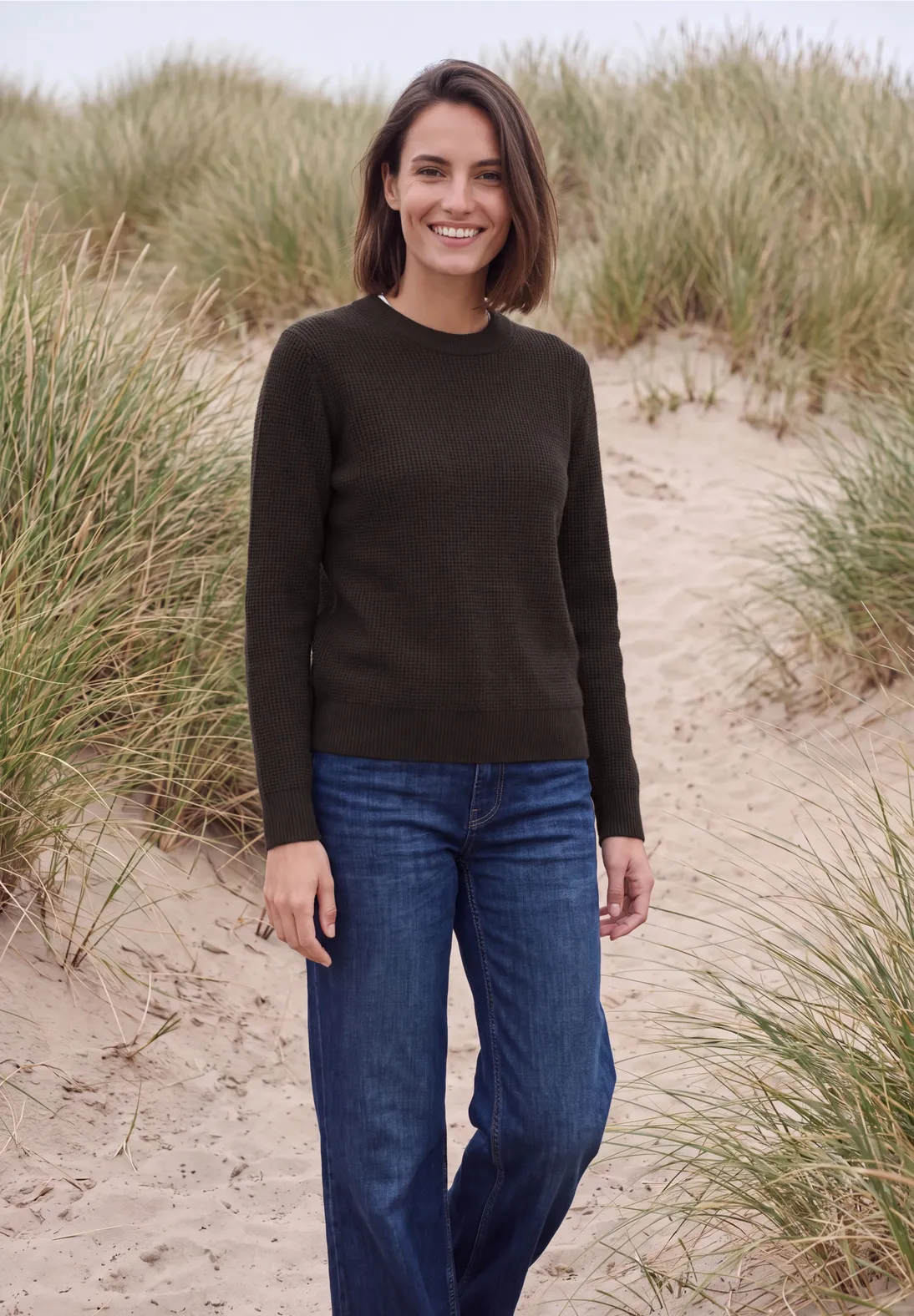 Cecil Struktur Pullover - Truffle Brown