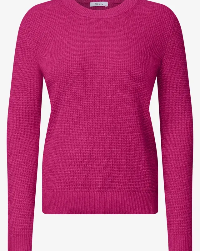 Cecil Structured Jumper - Pink Flash Melange