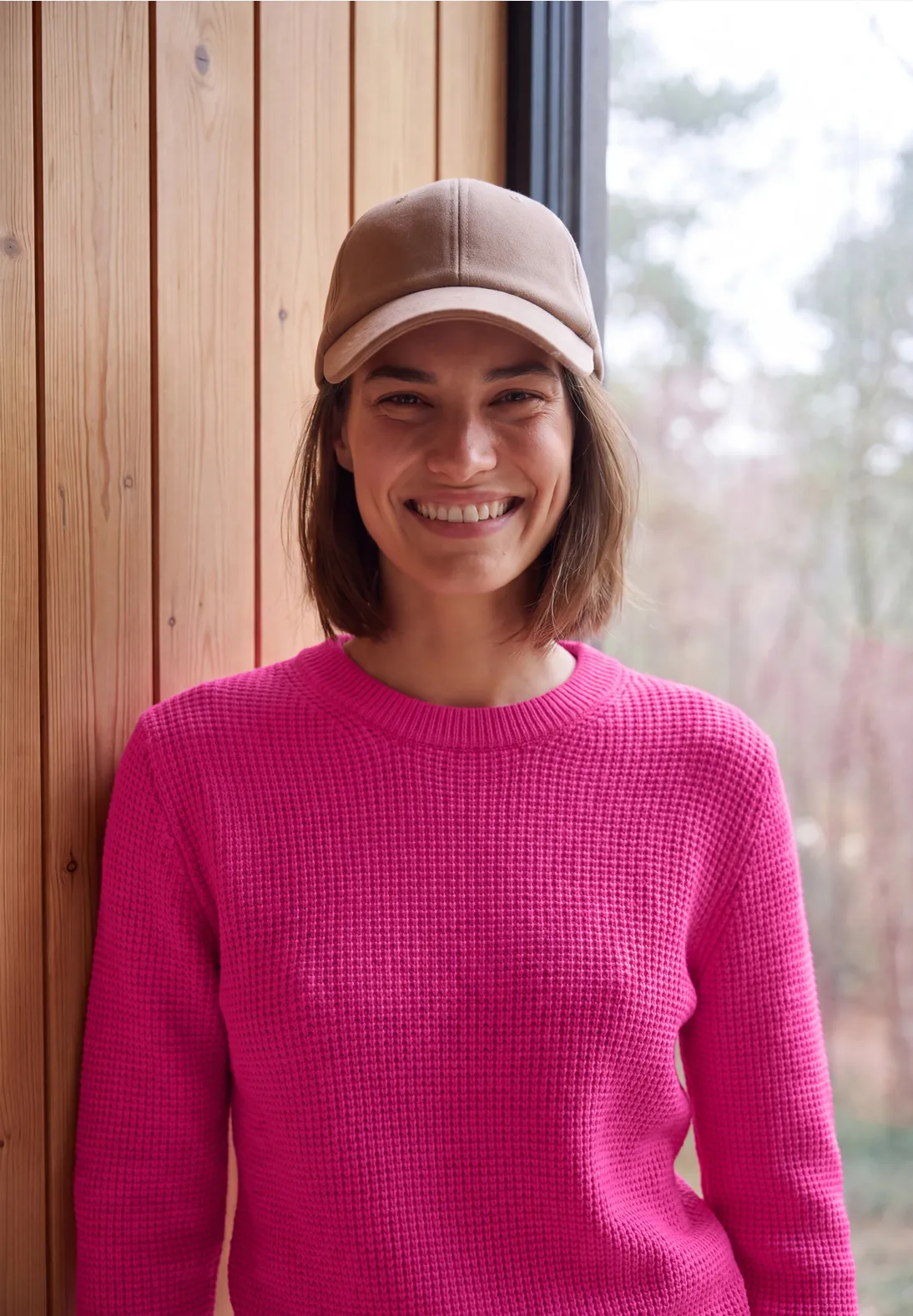 Cecil Structured Jumper - Pink Flash Melange