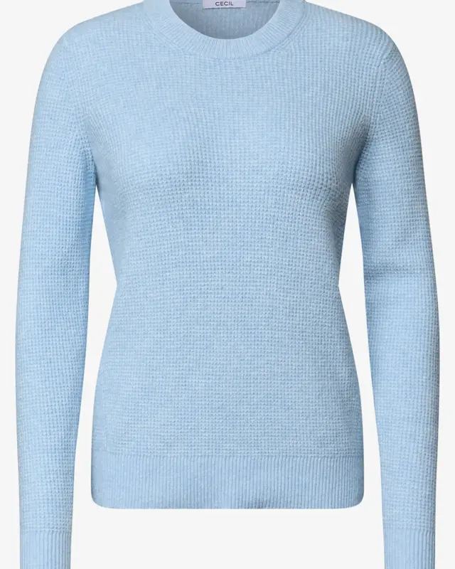 Cecil Struktur Pullover - Cosmopolitan Blue Melange