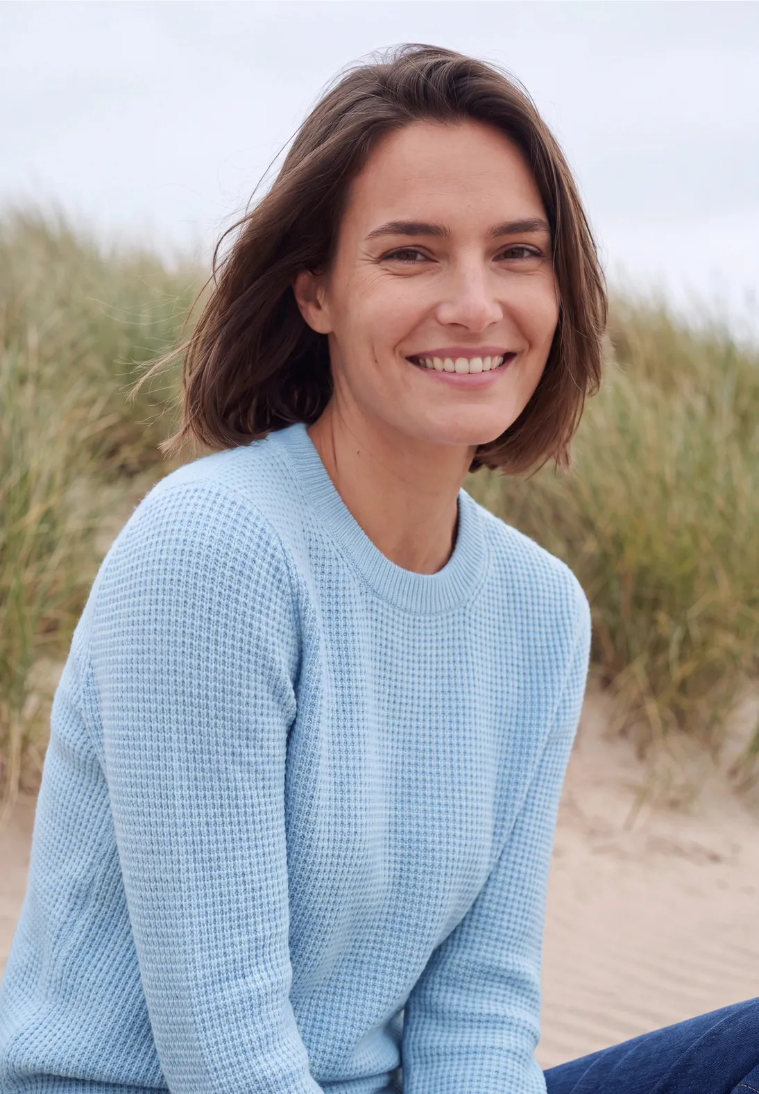 Cecil Struktur Pullover - Cosmopolitan Blue Melange