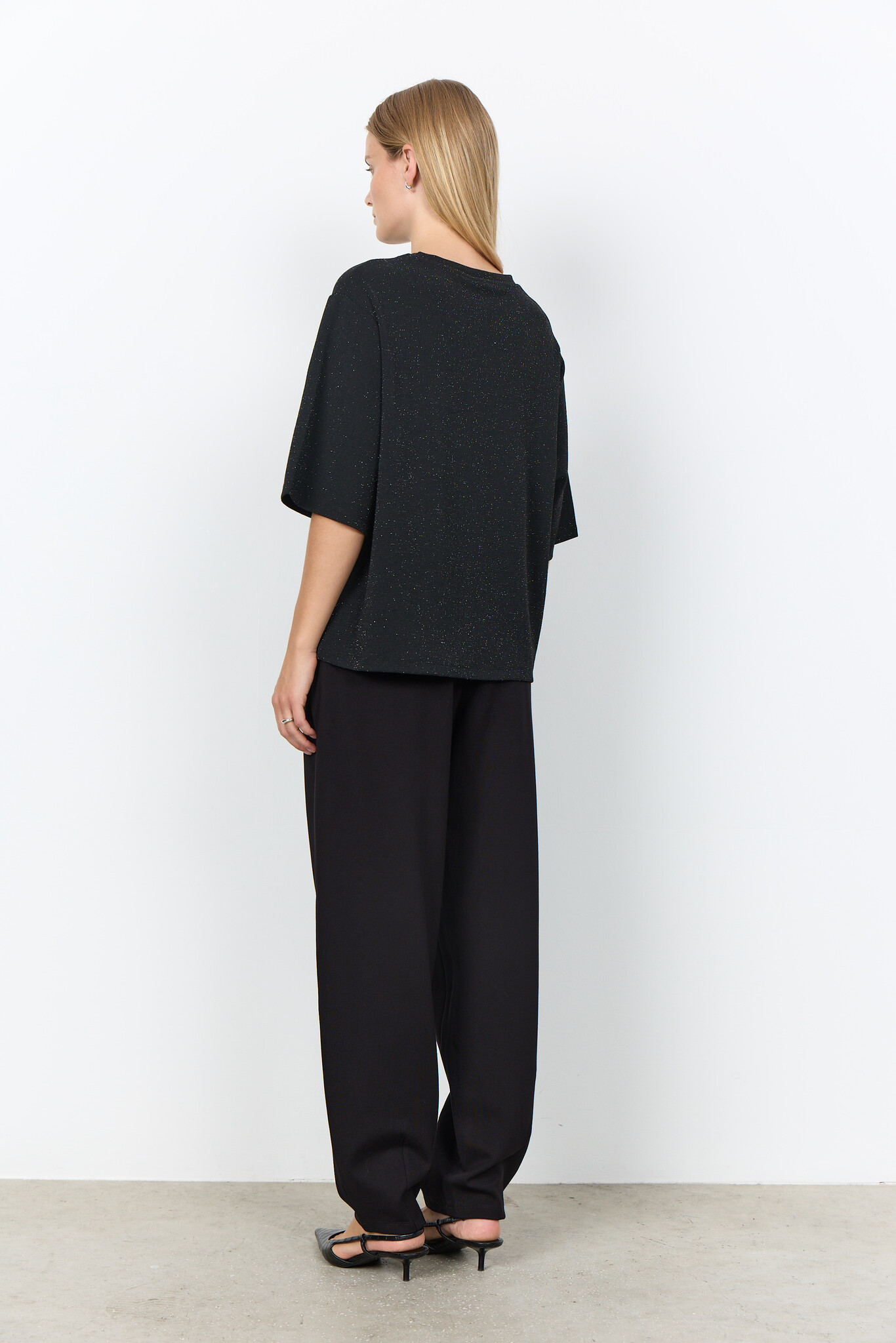 Soyaconcept Glitter T-Shirt Andine 2 - Black