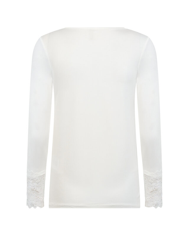 Soyaconcept Basic Shirt met Kanten Mouw Marica 226 - Off White