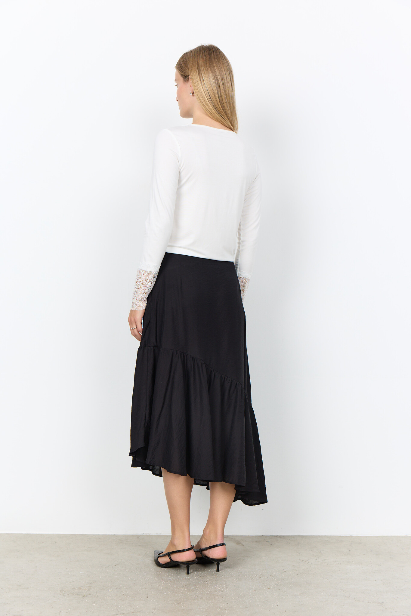 Soyaconcept Basic Shirt mit Spitze Marica 226 - Off White