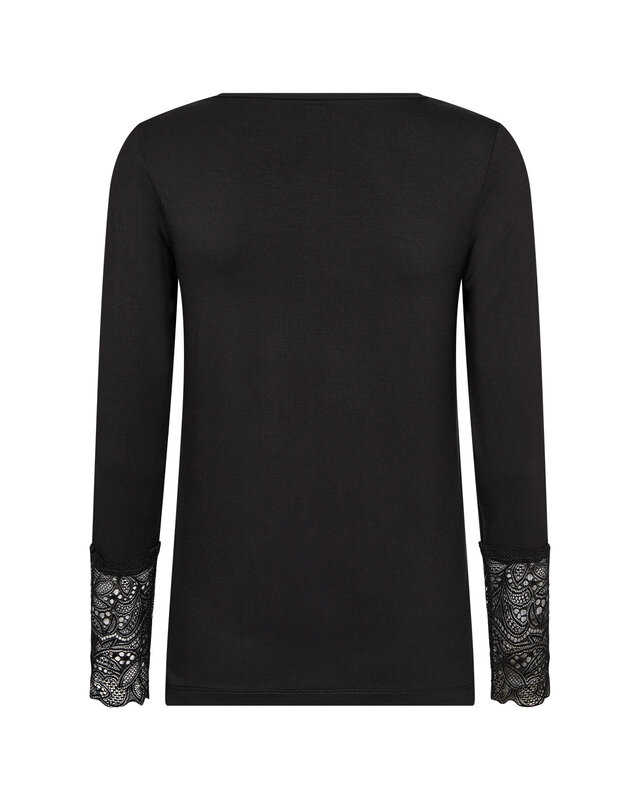 Soyaconcept Basic Shirt mit Spitze Marica 226 - Black