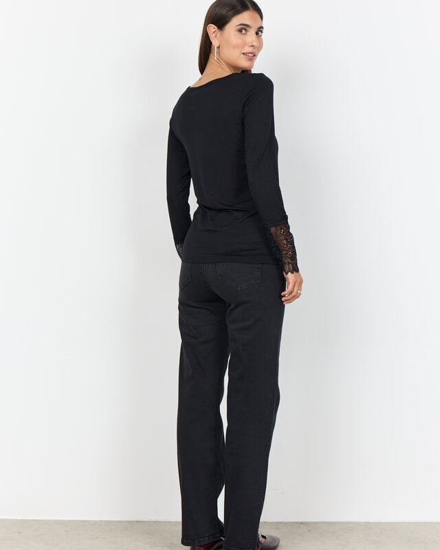 Soyaconcept Basic Shirt With Lace Detail Marica 226 - Black