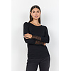 Basic Shirt mit Spitze Marica 226 - Black