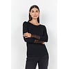 Basic Shirt With Lace Detail Marica 226 - Black
