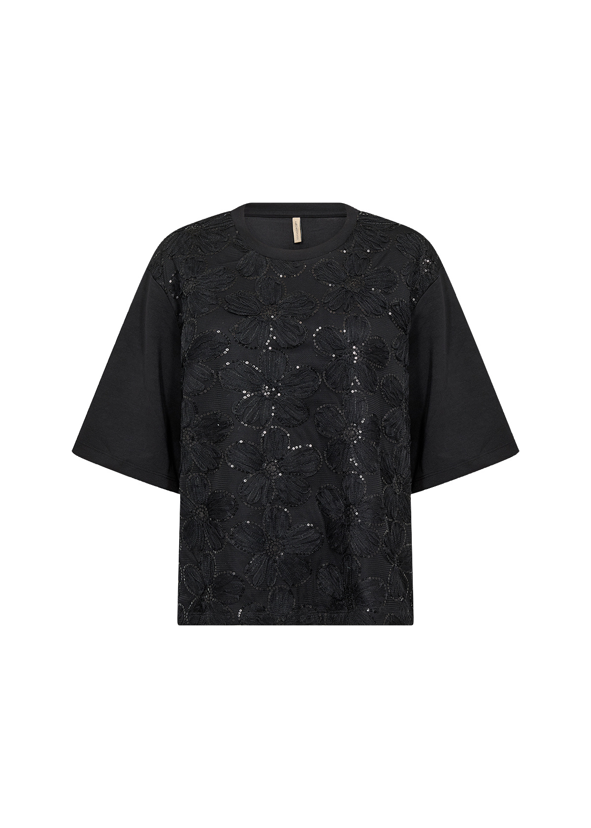 Soyaconcept Kanten T-Shirt Banu 345 - Black