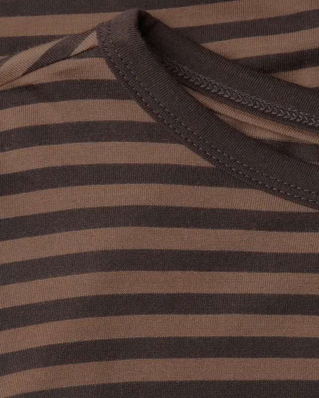 Cecil Boothals Shirt met Strepen - Truffle Brown