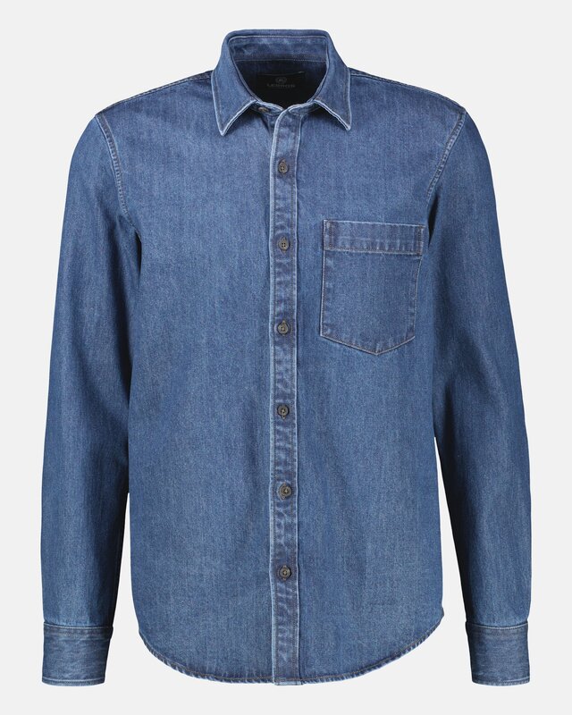 Lerros Denim Overhemd - Classic Navy