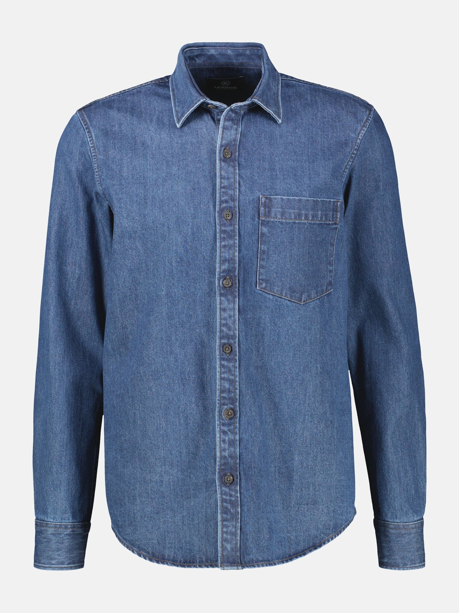 Lerros Denim Overhemd - Classic Navy