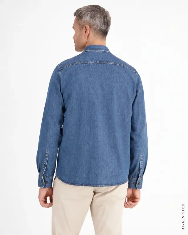 Lerros Denim Hemd - Classic Navy
